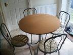 kitchen table and 4 chairs kitchen dining table beech....